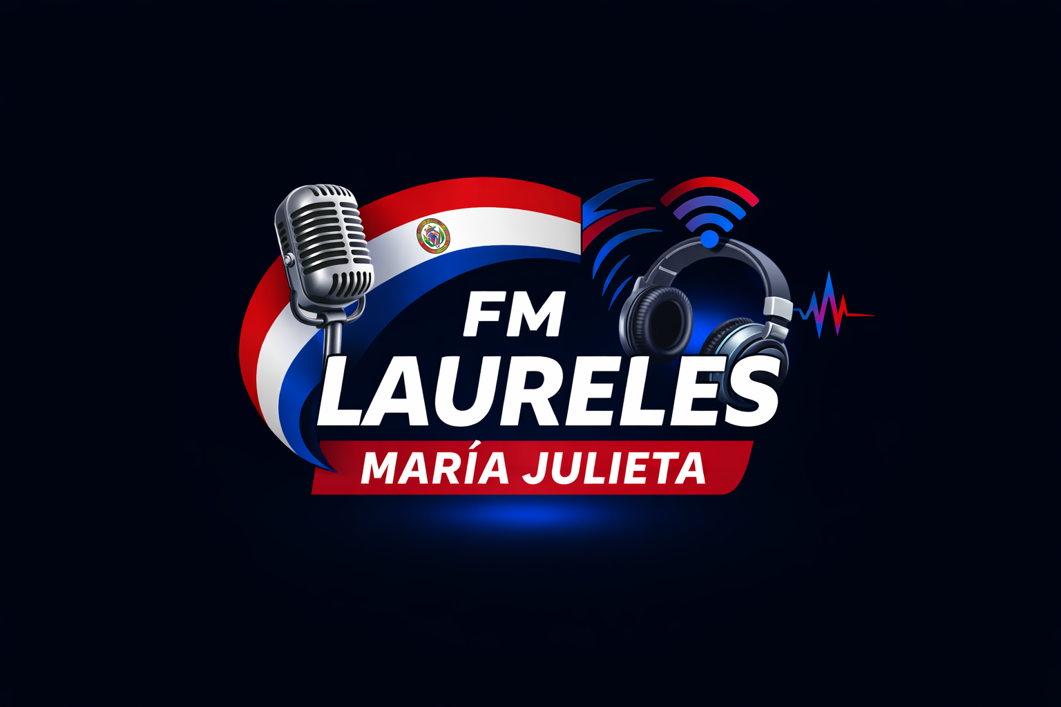 Logotipo de Fm Laureles María Julieta